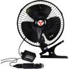Koolatron AutoKool Solar Powered Car Window Mini Fan – Exhaust Vent Air Circulation Cooling, Solar Operated Panel Portable Ventilation System for Parked Vehicles Truck, SUV, Van