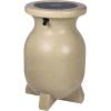 Koolscapes Stone-Look Rain Barrel, 55 gal (210L), Beige, Rustproof Debris Screen, Overflow Spout, Brass Spigot with Standard Hose Threading, for Eco-Friendly Gardening and Water Conservation