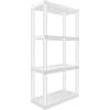 Oskar 4-Tier Storage Shelf, Heavy Duty Shelving Unit, 400 lbs(14 x 30 x 57 inches), Multipurpose Organizer for Garage, Basement, Laundry Room, Utility Shed, Workshop, Made in North America, White