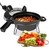 Total Chef Czech Cooker The Ultimate Electric Oven with Adjustable Thermostat Versatile Cooking Options Efficient Heating Non-Stick Pot Portable Design and Heat-Safe Stands