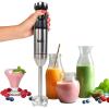 Total Chef Immersion Blender – Electric Handheld Stick Mixer with Stainless Steel Shaft, Variable Speed for Smoothies, Soups, Milkshakes, Baby Food, Puree, Batidora de Inmersión