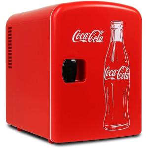 Coca Cola Mini Fridge for Bedroom Skincare Cosmatic Office 4L Small Refrigerator Classic Coke Bottle Portable Fridge Mini Fridge for Dorm Fridge Ideal for Snacks Drinks Red
