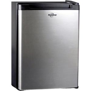 Koolatron 12V / 110V Refrigerator – Mini Fridge for Trucks Cool Storage for Kitchen Bedroom Office Travel Camping Dorms Compact Free Standing Neveras Pequeñpara Apartment 1.76 cu.ft – Black