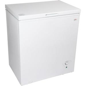 Koolatron Deep Freezer – 5.0 Cubic Feet Chest Freezer, 1 Wire Basket, Garage Ready, Meat Storage, Front Drain, Congelador For Home, Apartment, Basement, Dorm, Cottage, Manual Defrost, Stand Up, White