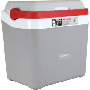 Koolatron Ice Chest Cooler – Portable Cooler with w/ Locking Carry Handle, Vintage Style, Insulated for Camping Snacks, Lunch, Day TripsBeach, Picnic, BBQs, Tailgating, Fishing, 32 Can Ice Box, 25L