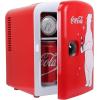 Coca Cola Polar Mini Fridge – Refrigerator for Bedroom Office, Portable Table Top Beverage Cooler, 12V 110V Refrigerador For Drinks, Soda, Wine, Use In Car, Dorm, Patio, 6 Can