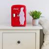 Coca Cola Polar Mini Fridge – Refrigerator for Bedroom Office, Portable Table Top Beverage Cooler, 12V 110V Refrigerador For Drinks, Soda, Wine, Use In Car, Dorm, Patio, 6 Can