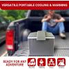 Koolatron Electric Portable Cooler Plug in 12V Car Cooler/Warmer 9 L No Ice Thermo Electric with 110 Volt AC to 12 Volt DC Power Adapter w/Circuit Breaker 5A DC Power Converter 6 Ft Cord