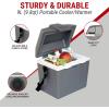Koolatron Electric Portable Cooler Plug in 12V Car Cooler/Warmer 9 L No Ice Thermo Electric with 110 Volt AC to 12 Volt DC Power Adapter w/Circuit Breaker 5A DC Power Converter 6 Ft Cord