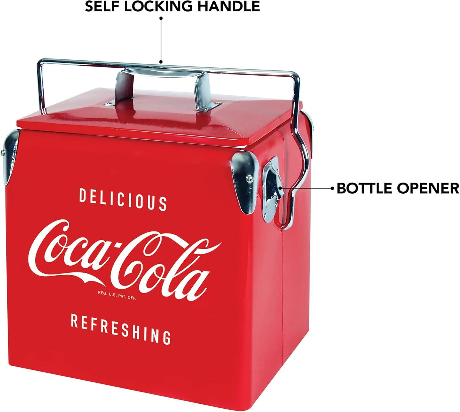 image:imageCoors Light Ice Chest Cooler Portable Ice Bucket with Bottle Opener Vintage Style Insulated for Camping Beach Picnic RV BBQs Tailgating Fishing14 Quarts