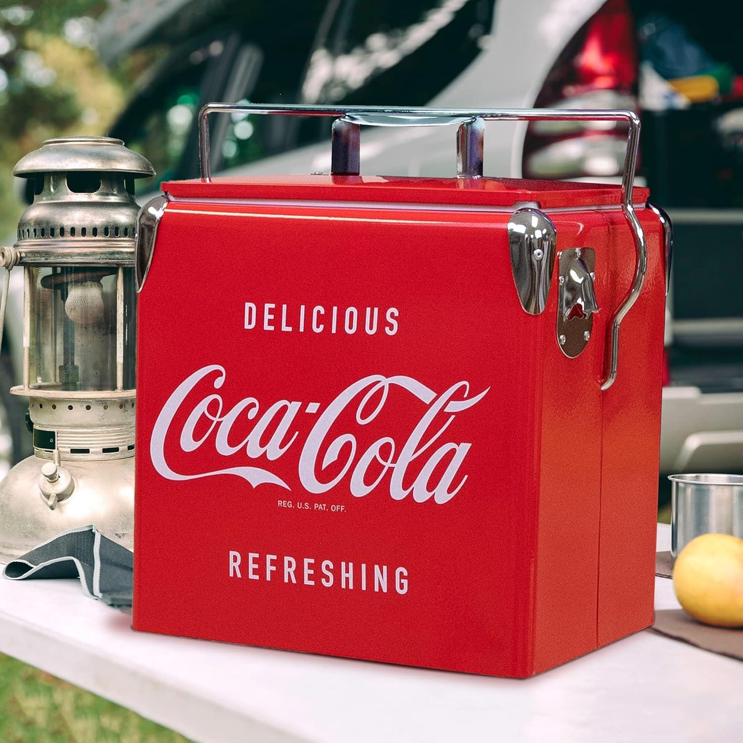image:imageCoors Light Ice Chest Cooler Portable Ice Bucket with Bottle Opener Vintage Style Insulated for Camping Beach Picnic RV BBQs Tailgating Fishing14 Quarts