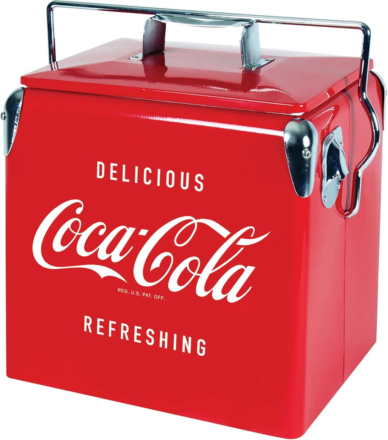 image:imageCoors Light Ice Chest Cooler Portable Ice Bucket with Bottle Opener Vintage Style Insulated for Camping Beach Picnic RV BBQs Tailgating Fishing14 Quarts