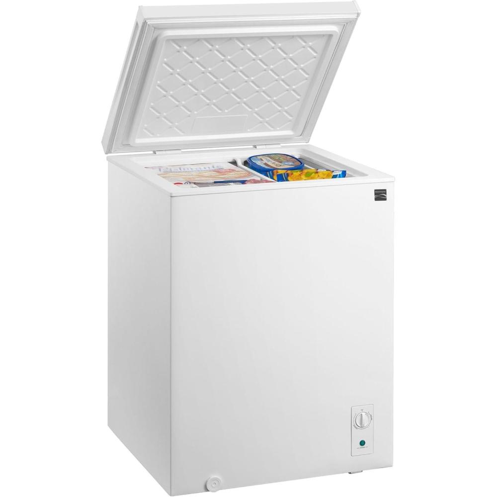 image:imageKenmore Deep Freezer Convertible RefrigeratorChest Freezer 1 Hanging Basket Garage Ready Meat Storage Front Drain Congelador For Home Apartment Basement Dorm Cottage 50 Cubic Feet White