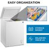 Kenmore Deep Freezer – Convertible Refrigerator/Chest Freezer, 1 Hanging Basket, Garage Ready, Meat Storage, Front Drain, Congelador For Home, Apartment, Basement, Dorm, Cottage 5.0 Cubic Feet White