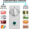 Kenmore Deep Freezer – Convertible Refrigerator/Chest Freezer, 1 Hanging Basket, Garage Ready, Meat Storage, Front Drain, Congelador For Home, Apartment, Basement, Dorm, Cottage 5.0 Cubic Feet White