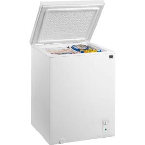 Kenmore Deep Freezer – Convertible Refrigerator/Chest Freezer, 1 Hanging Basket, Garage Ready, Meat Storage, Front Drain, Congelador For Home, Apartment, Basement, Dorm, Cottage 5.0 Cubic Feet White
