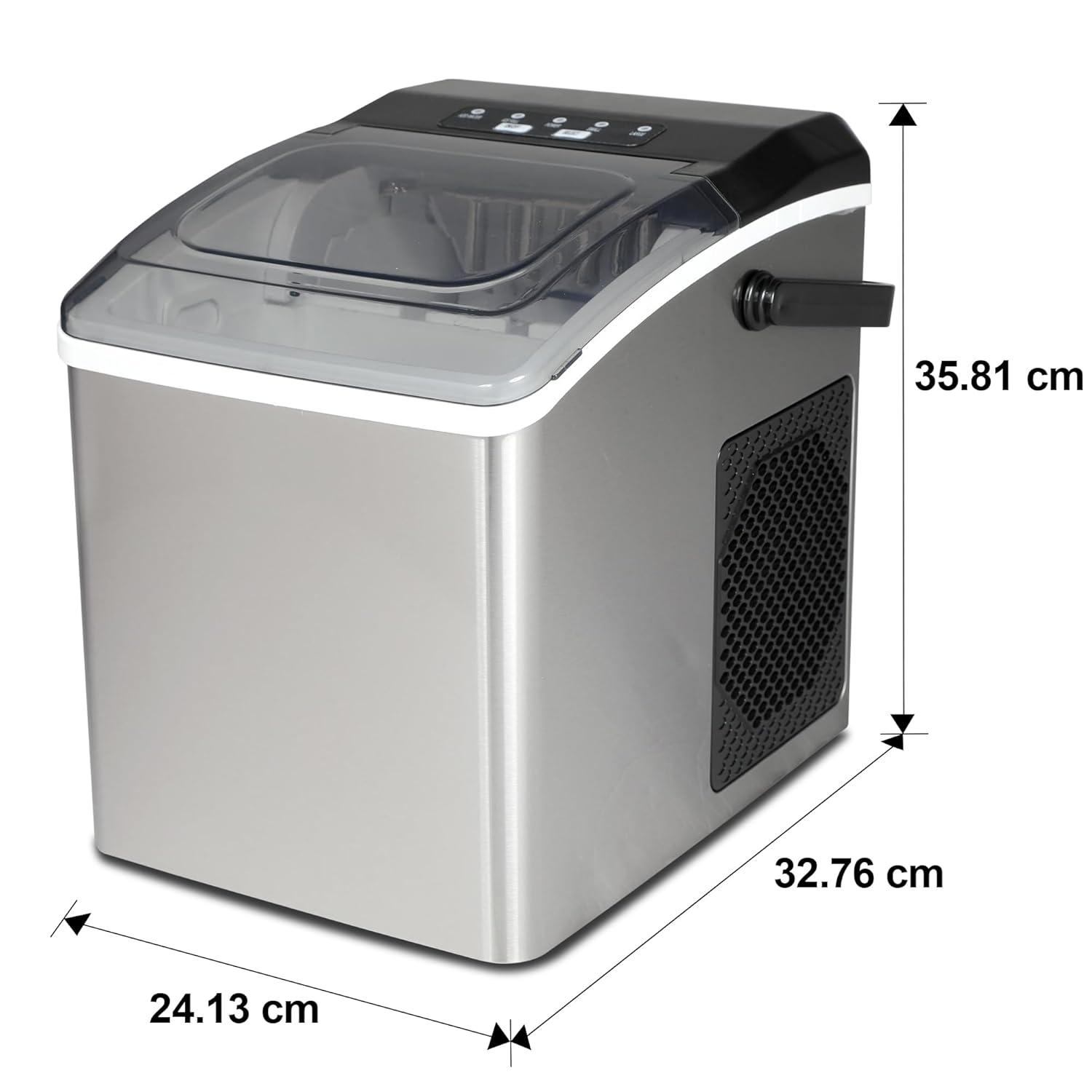 image:imageKenmore Countertop Ice Maker Nugget Machine Portable SelfCleaning Mquina de Hacer Hielo para Casa Crunchy Chewable Pebble Ice 40lb24hr Capacity Stainless SteelSilver