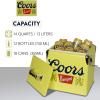Coors Banquet Retro Ice Chest Cooler – Portable Ice Bucket with Bottle Opener, Vintage Style, Insulated for Camping, Beach, Picnic, RV, BBQs, Tailgating, Fishing, 18 Can Ice Box, 13L (14 qt)