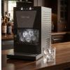 Kenmore Countertop Ice Maker Nugget Machine – Portable Self-Cleaning Máquina de Hacer Hielo para Casa, Crunchy Chewable Pebble Ice, 40lb/24hr Capacity, Stainless Steel(Matt Black)