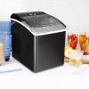 Kenmore Countertop Ice Maker Nugget Machine – Portable Self-Cleaning Máquina de Hacer Hielo para Casa, Crunchy Chewable Pebble Ice, 40lb/24hr Capacity, Stainless Steel(Black)