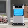 Kenmore Countertop Ice Maker Nugget Machine – Portable Self-Cleaning Máquina de Hacer Hielo para Casa, Crunchy Chewable Pebble Ice, 40lb/24hr Capacity, Stainless Steel(Stainless Steel)