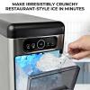 Kenmore Countertop Ice Maker Nugget Machine – Portable Self-Cleaning Máquina de Hacer Hielo para Casa, Crunchy Chewable Pebble Ice, 40lb/24hr Capacity, Stainless Steel(Stainless Steel)