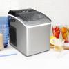 Kenmore Countertop Ice Maker Nugget Machine – Portable Self-Cleaning Máquina de Hacer Hielo para Casa, Crunchy Chewable Pebble Ice, 40lb/24hr Capacity, Stainless Steel(Silver)
