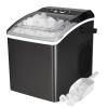 Kenmore Countertop Ice Maker Nugget Machine – Portable Self-Cleaning Máquina de Hacer Hielo para Casa, Crunchy Chewable Pebble Ice, 40lb/24hr Capacity, Stainless Steel(Black)