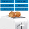 Kenmore 2-Slice Toaster – Color Touch Screen & 6 Shade Settings, Extra Wide Slots, Digital Countdown Timer, Customizable Smart Presets, Reheat, Defrost, Add Time Functions, Stainless Steel(White)