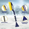 Koolatron Ultra Duty Extendable 43-63” Snow Brush for Trucks XL Swivel Head, Squeegee, Ice Scraper, Ergonomic, Scratch Free Auto Window Snowbrush Windshield Broom for Car, SUV(25″)