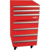 Koolatron Chest Compact Fridge with 1.8 Cubic Feet (50L) Capacity-Includes Easy-Glide Drawers, Aluminum Handles, Built-in Tool Storage for Garage or Shop-Red, Standard(Red)
