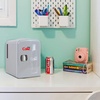 Coca Cola Mini Fridge – Refrigerator for Bedroom Office, Portable Table Top Beverage Cooler, 12V 110V Refrigerador For Drinks, Soda, Wine, Use In Car, Dorm, Outdoor, Patio, 6 Can(DC04-B)