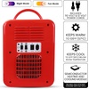 Coca Cola Mini Fridge – Refrigerator for Bedroom Office, Portable Table Top Beverage Cooler, 12V 110V Refrigerador For Drinks, Soda, Wine, Use In Car, Dorm, Outdoor, Patio, 6 Can(Peace)