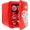 Coca Cola Mini Fridge – Refrigerator for Bedroom Office, Portable Table Top Beverage Cooler, 12V 110V Refrigerador For Drinks, Soda, Wine, Use In Car, Dorm, Outdoor, Patio, 6 Can(World)